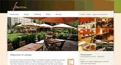 Desktop Screenshot of janssen-restaurant.de