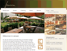 Tablet Screenshot of janssen-restaurant.de